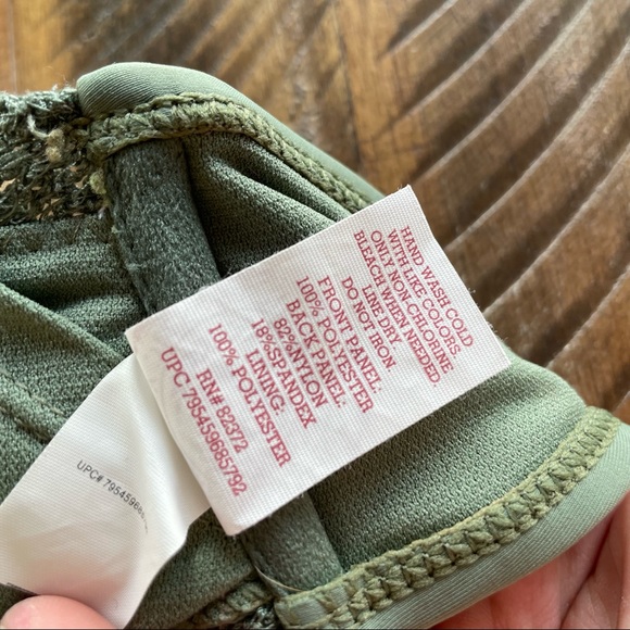 Olive Crochet style Bathing Suit - Picture 7 of 10